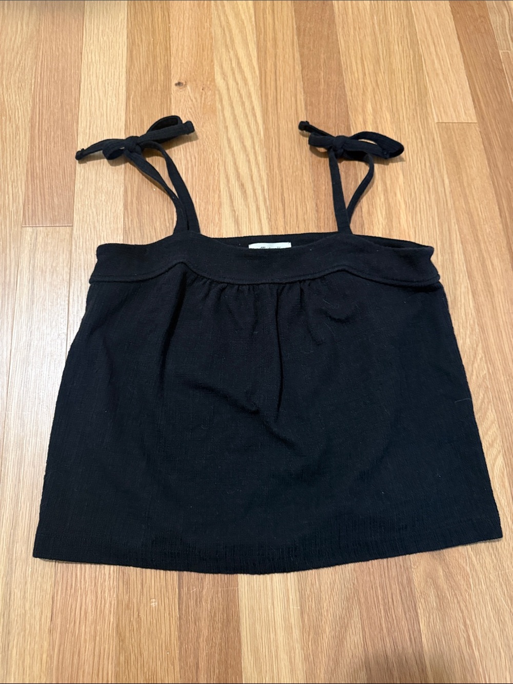 Madewell Black Tie-Shoulder Camisole